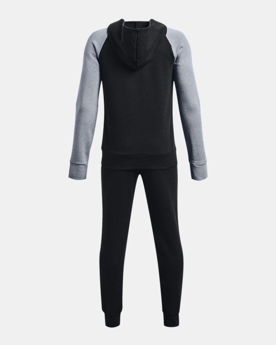 Boys' UA Rival Fleece Suit, Black, pdpMainDesktop image number 1
